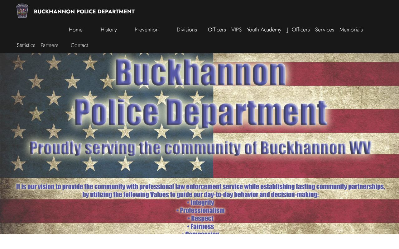 Buckhannon Police Department arrest-record contact page